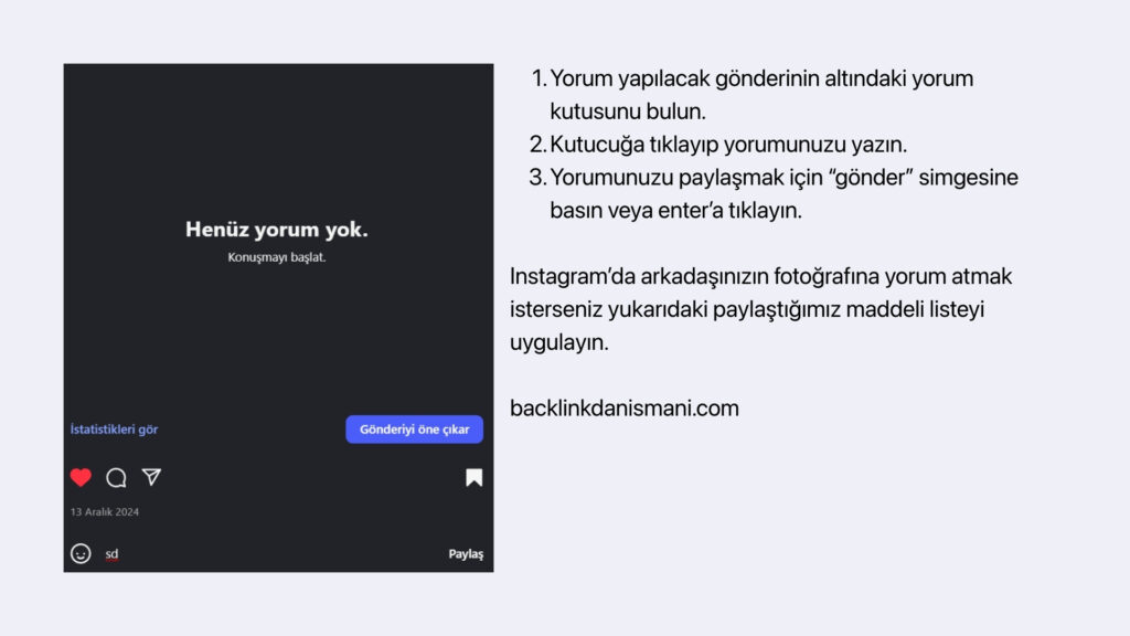 Instagram yorum nasıl atılır