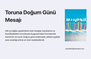 Toruna Doğum Günü Mesajı