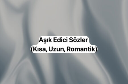 Aşık Edici Sözler (Kısa, Uzun, Romantik) Aşık Edici Sözler